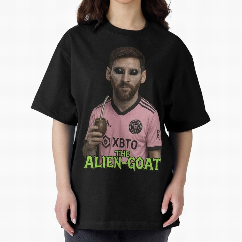 Messi Alien-GOAT: Extraterrestrial Fusion and Messi The Goat Inter Miami Jersey Classic T-Shirt Capture FIFA World Cup 2026 Spirit, Made for France and Portugal, Messi and Cristiano Ronaldo, Match Day Excitement, Supporter Culture, Golden Goals and