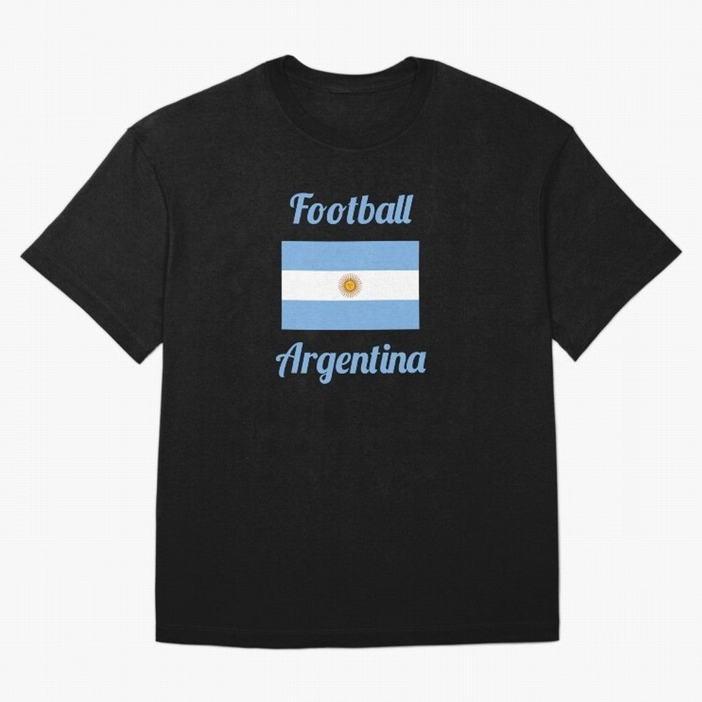 Argentina Football Flag ¨C Albiceleste Soccer Supporter Classic T-Shirt Get Ready for FIFA World Cup 2026 Group Stage for Fans of Mbappe and Neymar and England, France and Netherlands, Bringing Football History, Final Match Energy, Crowd Noise and
