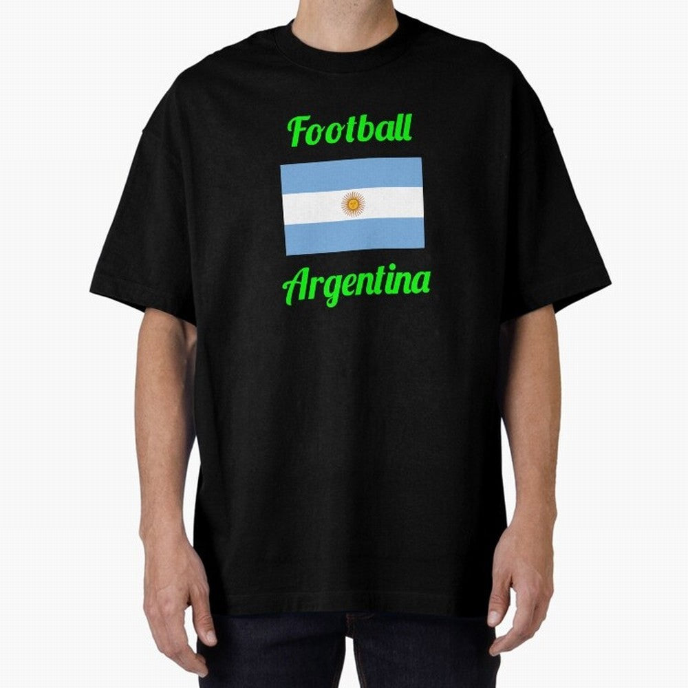 Argentina Football Flag ¨C Albiceleste Soccer Supporter Classic T-Shirt Elevate the FIFA World Cup 2026 Journey through CR7 and Messi Highlights, Argentina and Brazil Pride, Sports Nostalgia, International Competition, Famous Players and