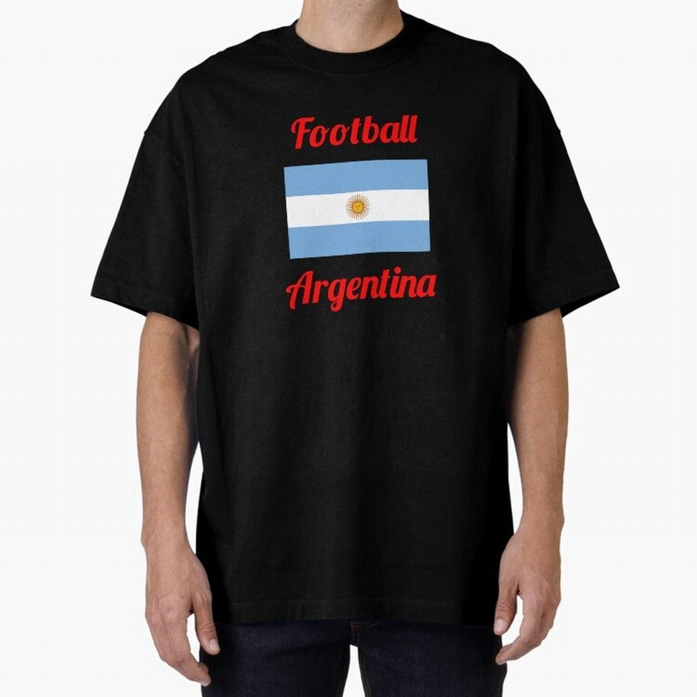 Argentina Football Flag ¨C Albiceleste Soccer Supporter Classic T-Shirt Celebrate Global Football Passion for FIFA World Cup 2026, Inspired by Haaland, England and Germany, Supporter Pride, Iconic Celebrations, Legendary Names and Global Match Day