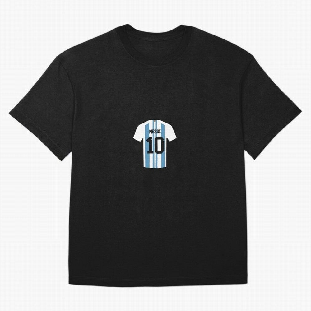 Lionel Messi Number 10 Jersey Illustration Classic T-Shirt Keep the Match Day Mood of Global Football Passion for FIFA World Cup 2026 Group Stage, Capturing Messi, Portugal, Spain and Germany, Goal Celebration Energy, Supporter Heritage, Football