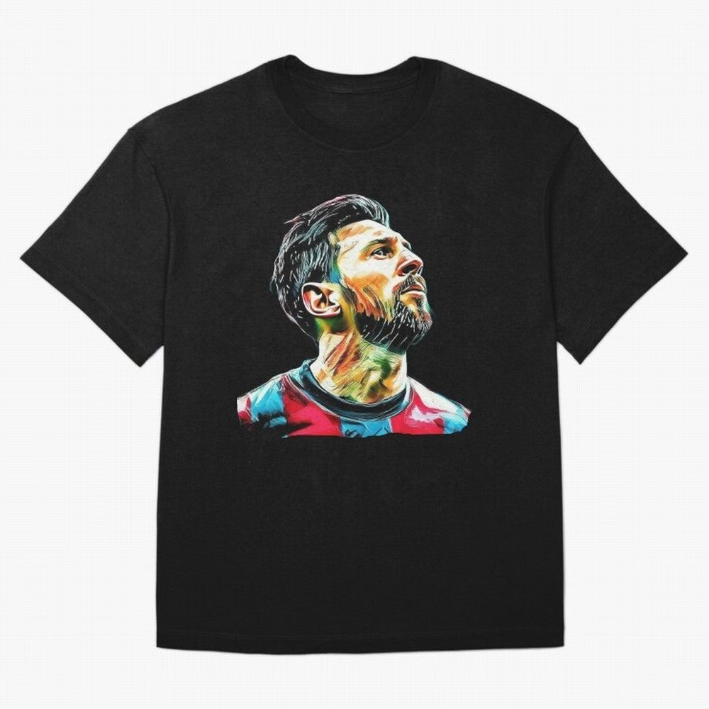 Messi Oversized T-Shirt Show Championship Spirit for Match Day Hype around FIFA World Cup 2026, Haaland and Mbappe, England, France and Netherlands, Classic Soccer Heritage, Championship Pressure, Fan Loyalty and International Pride; Ideal for