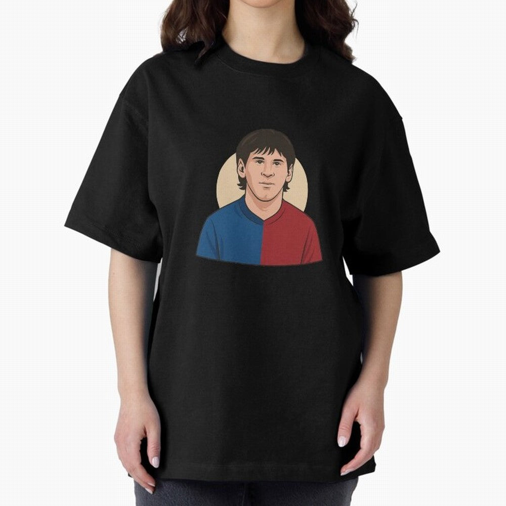 messi 2009 Oversized T-Shirt Celebrate Fan Culture around FIFA World Cup 2026 for Fans of Haaland and Mbappe and Argentina, Bringing Tournament Hype, Historic Matchups, Family Viewing Parties and Global Sports Pride; Perfect for People Who Love