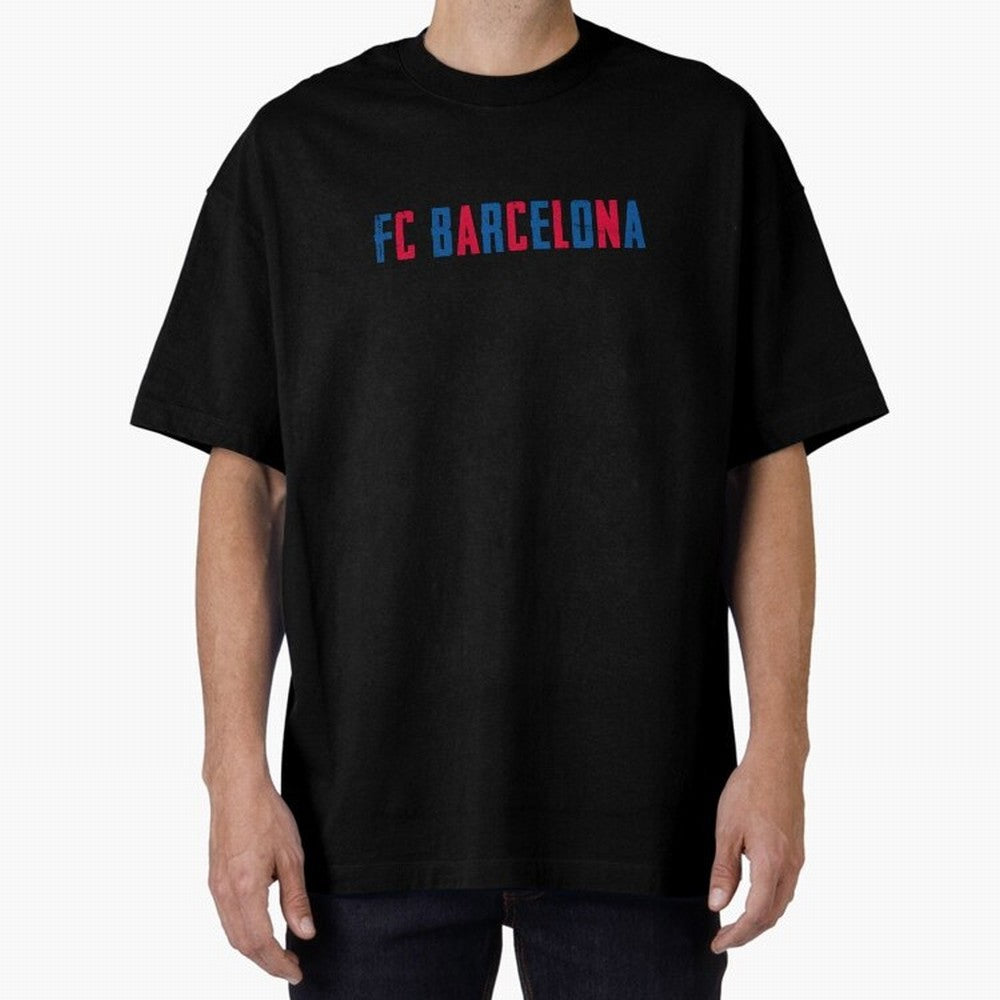 fcb Oversized T-Shirt Show Championship Spirit for FIFA World Cup 2026 USA Canada Mexico Inspired by Messi, Argentina Energy, Match Day Excitement, Supporter Culture, Golden Goals and Global Football Passion; Made for Die Hard Supporters, Soccer