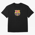 barca glitter logo Oversized T-Shirt Celebrate the Magic of FIFA World Cup 2026 with Neymar, Portugal, Spain and Germany Energy, Stadium Memories, Football Loyalty, International Chants and Championship Tradition; Built for Supporters Chasing