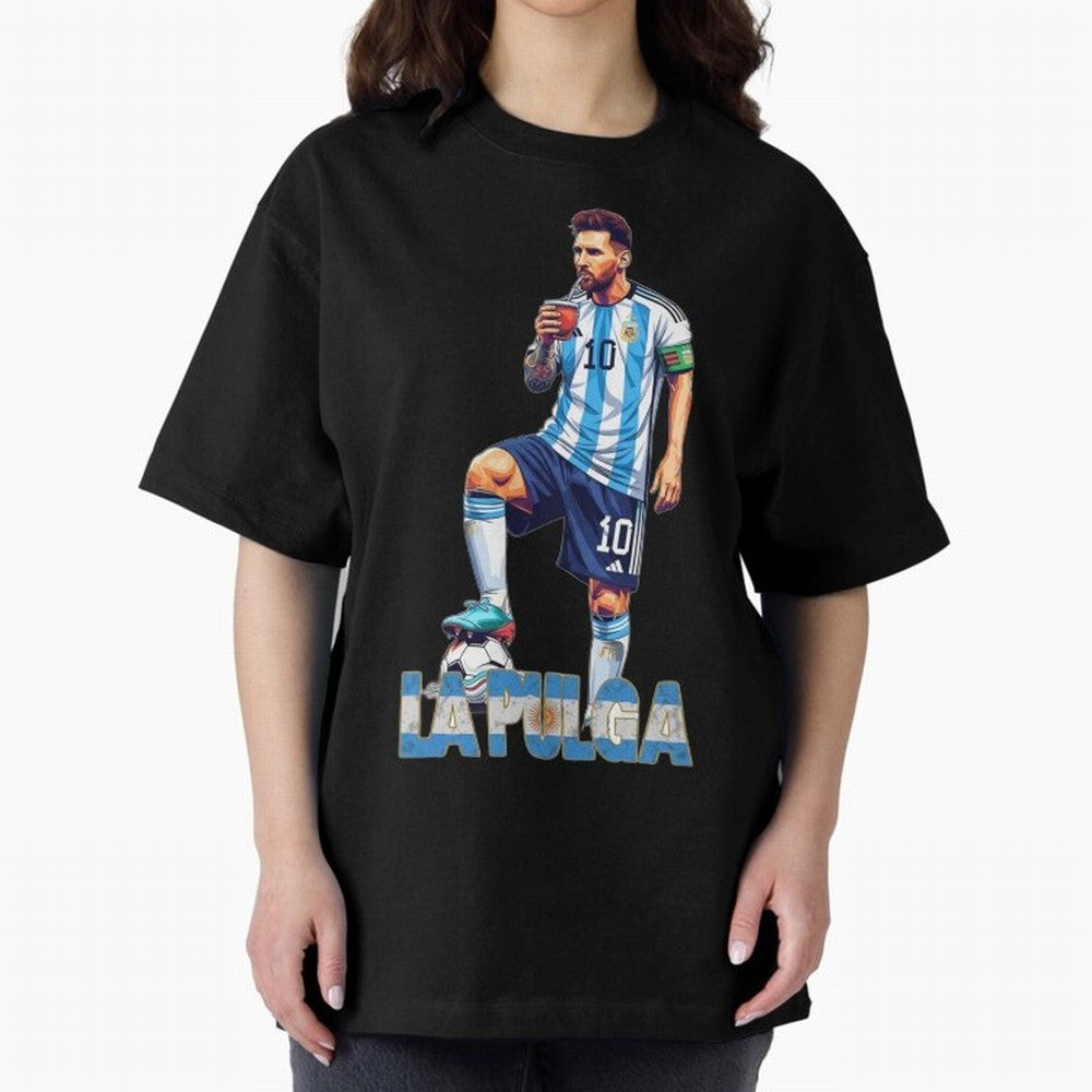 Messi the Flea Drinking Mate ¨C Unique Design by The Goat Classic T-Shirt Bring Champion Energy into Match Day Hype around FIFA World Cup 2026, Messi and Cristiano Ronaldo, France, Fan Favorite Moments, National Team Passion, Big Match Drama and