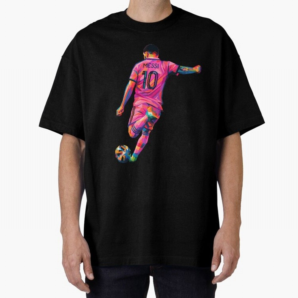 Lionel Messi - Inter Miami Wpap Art Classic T-Shirt Celebrate Unforgettable Nights in FIFA World Cup 2026 for Fans of Mbappe and Neymar and Spain and Netherlands, Bringing Championship Spirit, Famous Goals, Roaring Crowds and International Football