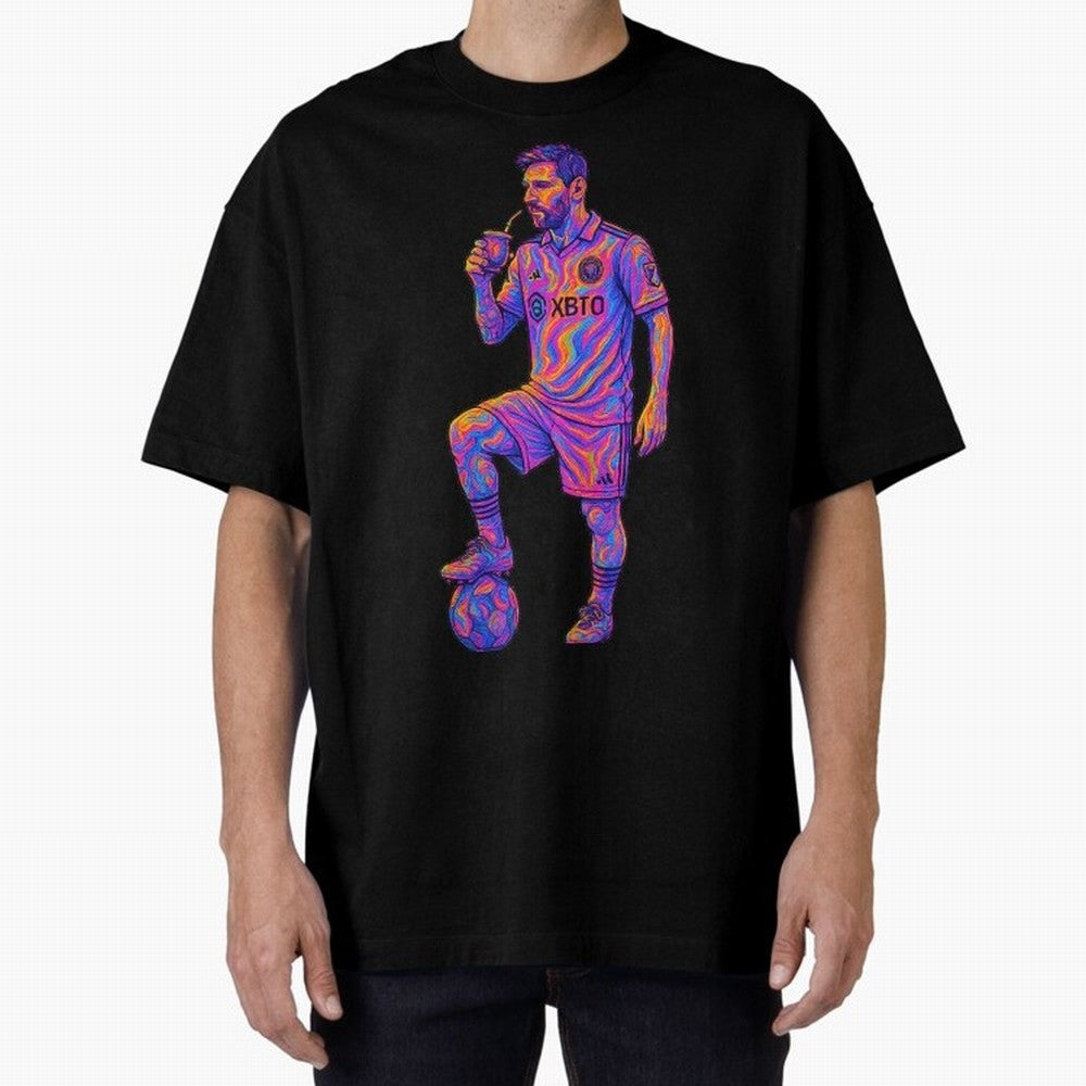 Messi Mate Vibes: Psychedelic Art by the GOAT Inter Miami Classic T-Shirt Mark FIFA World Cup 2026 Group Stage Featuring Cristiano Ronaldo, Haaland and CR7, Portugal Energy, Game Day Rituals, Football Legends, Country Pride and the Road to the