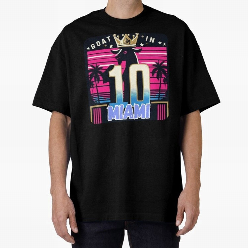 GOAT IN MIAMI | Messi Classic T-Shirt Celebrate Rivalries and Pride in FIFA World Cup 2026 Group Stage for Fans of Messi and Brazil, Bringing Football Passion, Legendary Performances, Festival Vibes and Supporter Community; Ideal for Fans Who