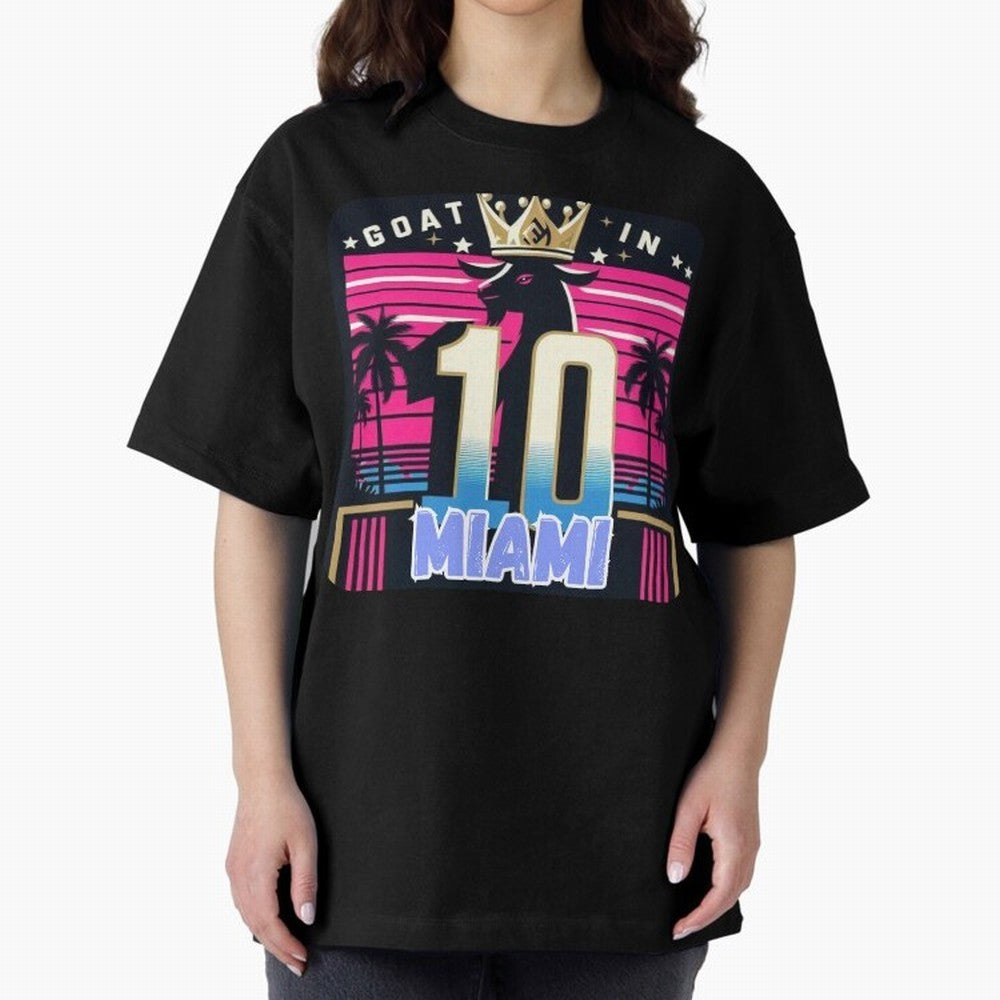 GOAT IN MIAMI | Messi Classic T-Shirt Celebrate Rivalries and Pride in FIFA World Cup 2026 Group Stage for Fans of Messi and Brazil, Bringing Football Passion, Legendary Performances, Festival Vibes and Supporter Community; Ideal for Fans Who