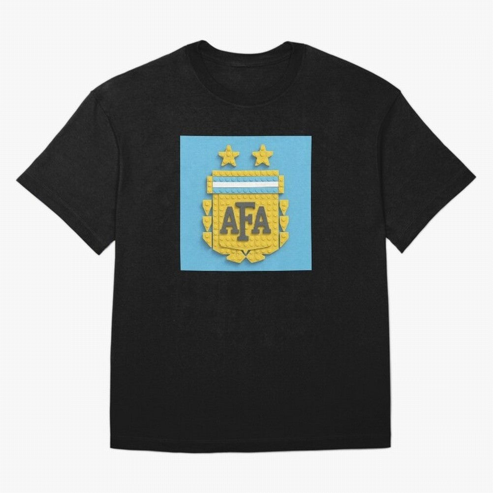 Argentina Blocks Oversized T-Shirt Celebrate the Magic of FIFA World Cup 2026 Group Stage Capturing Messi, Portugal, Spain and Germany Energy, Worldwide Fan Energy, Dramatic Goals, Stadium Lights and Championship Celebrations; Ideal for Football