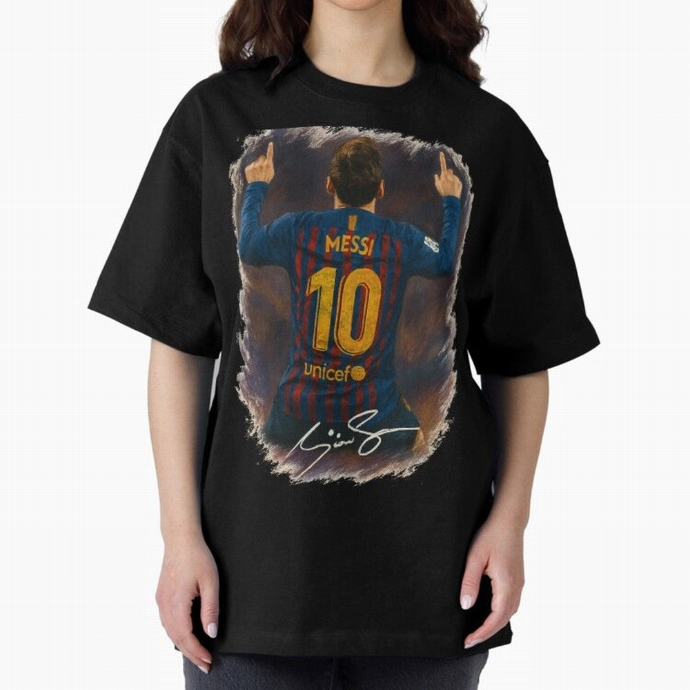Lionel Messi Barcelona Tribute ¨C Iconic Number 10 Celebration Art Print Classic T-Shirt Celebrate Classic Football Spirit in the FIFA World Cup 2026 Journey through Messi, CR7 and Mbappe Highlights, Brazil, Portugal and Argentina Pride, Champion