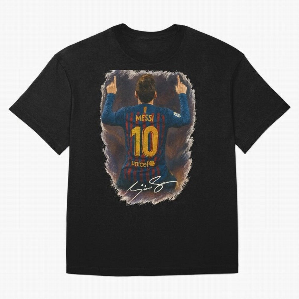 Lionel Messi Barcelona Tribute ¨C Iconic Number 10 Celebration Art Print Classic T-Shirt Celebrate Classic Football Spirit in the FIFA World Cup 2026 Journey through Messi, CR7 and Mbappe Highlights, Brazil, Portugal and Argentina Pride, Champion