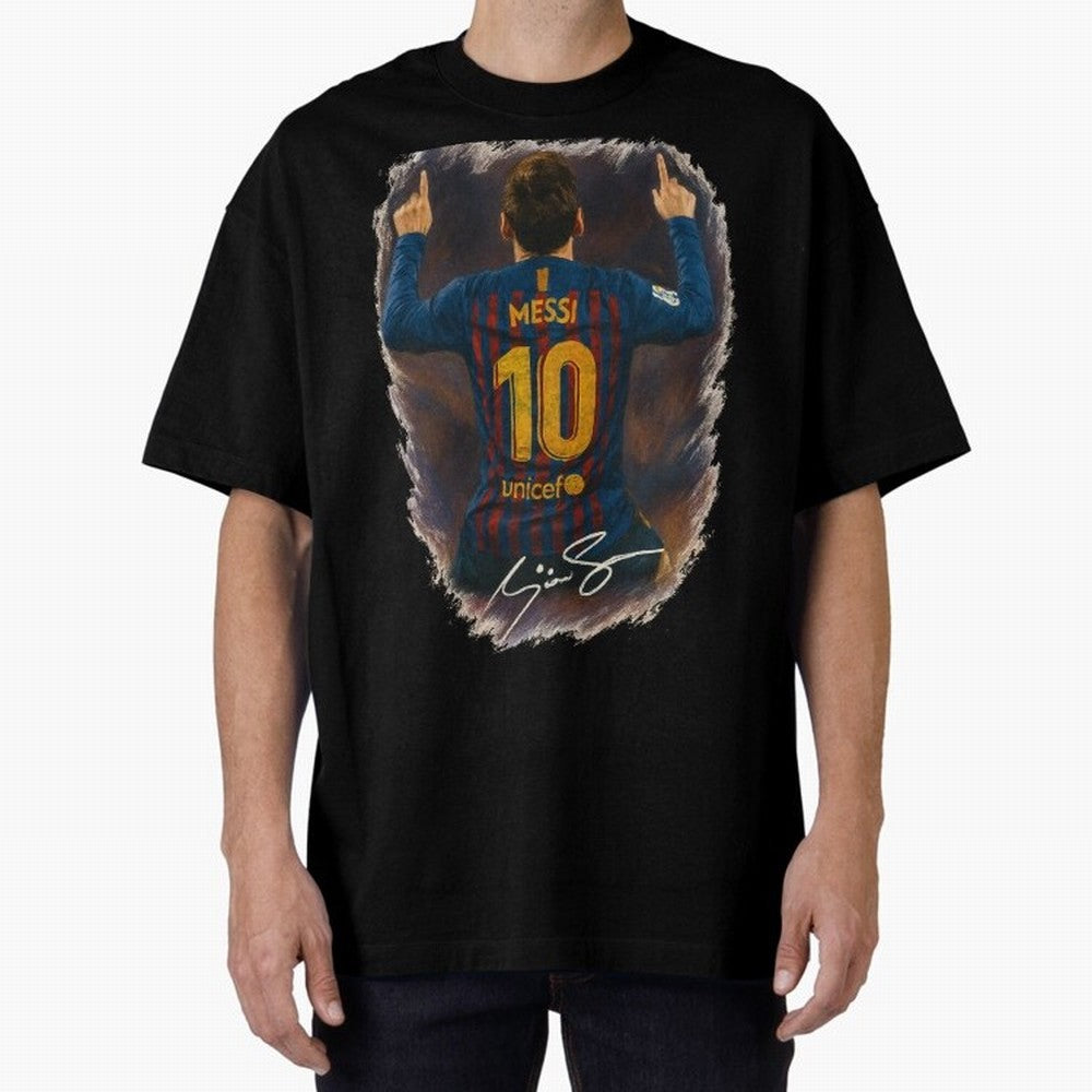 Lionel Messi Barcelona Tribute ¨C Iconic Number 10 Celebration Art Print Classic T-Shirt Celebrate Classic Football Spirit in the FIFA World Cup 2026 Journey through Messi, CR7 and Mbappe Highlights, Brazil, Portugal and Argentina Pride, Champion