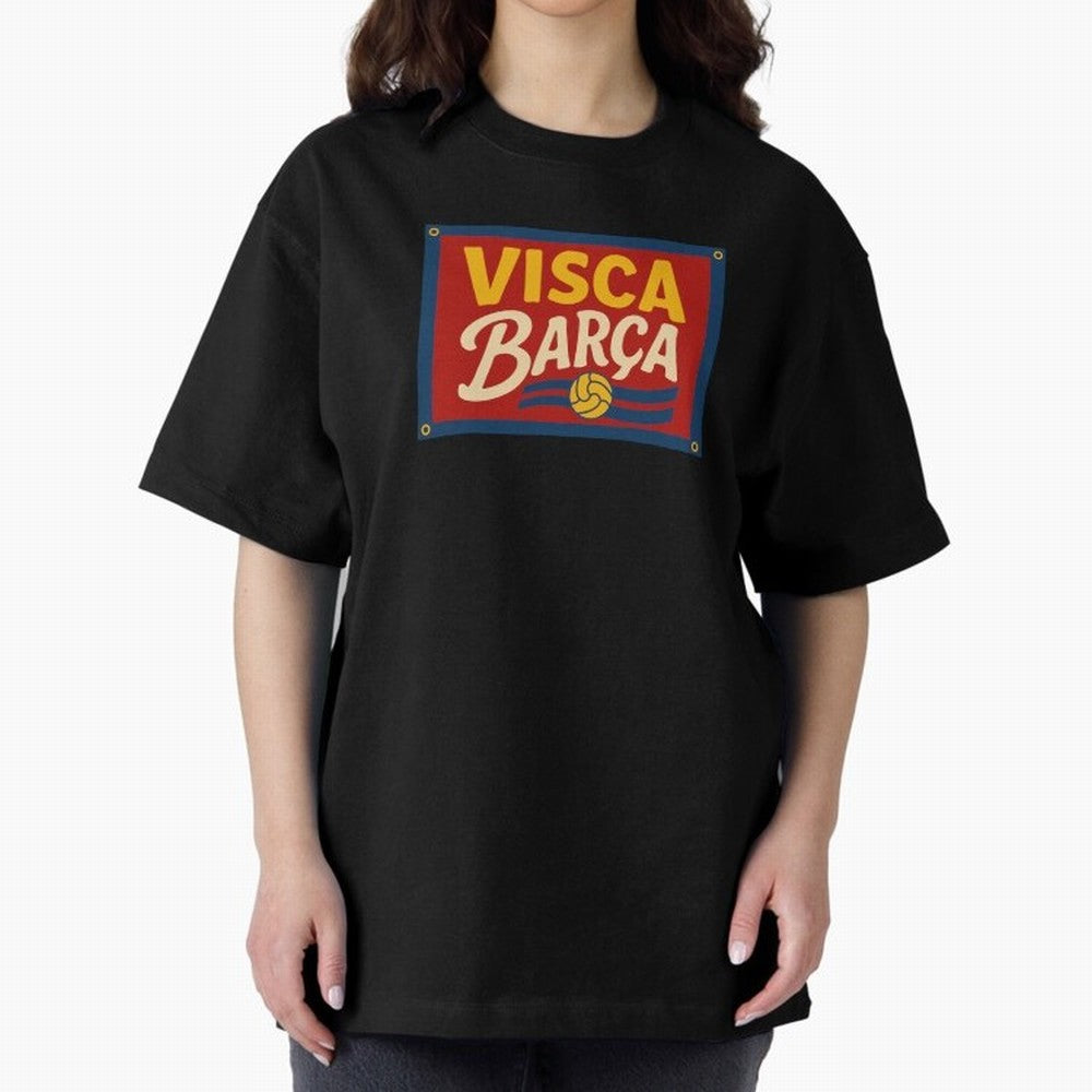 FC Barcelona Visca Barca Oversized T-Shirt Keep the Legacy of Global Football Passion for FIFA World Cup 2026, Inspired by Cristiano Ronaldo, Haaland and CR7, Brazil, Football History, Final Match Energy, Crowd Noise and Once in a Lifetime Moments;