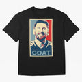 Messi - Hope Oversized T-Shirt Honor Global Football Passion for FIFA World Cup 2026 Group Stage, Celebrating Neymar, Haaland and Cristiano Ronaldo, Portugal, Global Supporter Spirit, Legendary Goals, National Colors and Tournament Celebration;