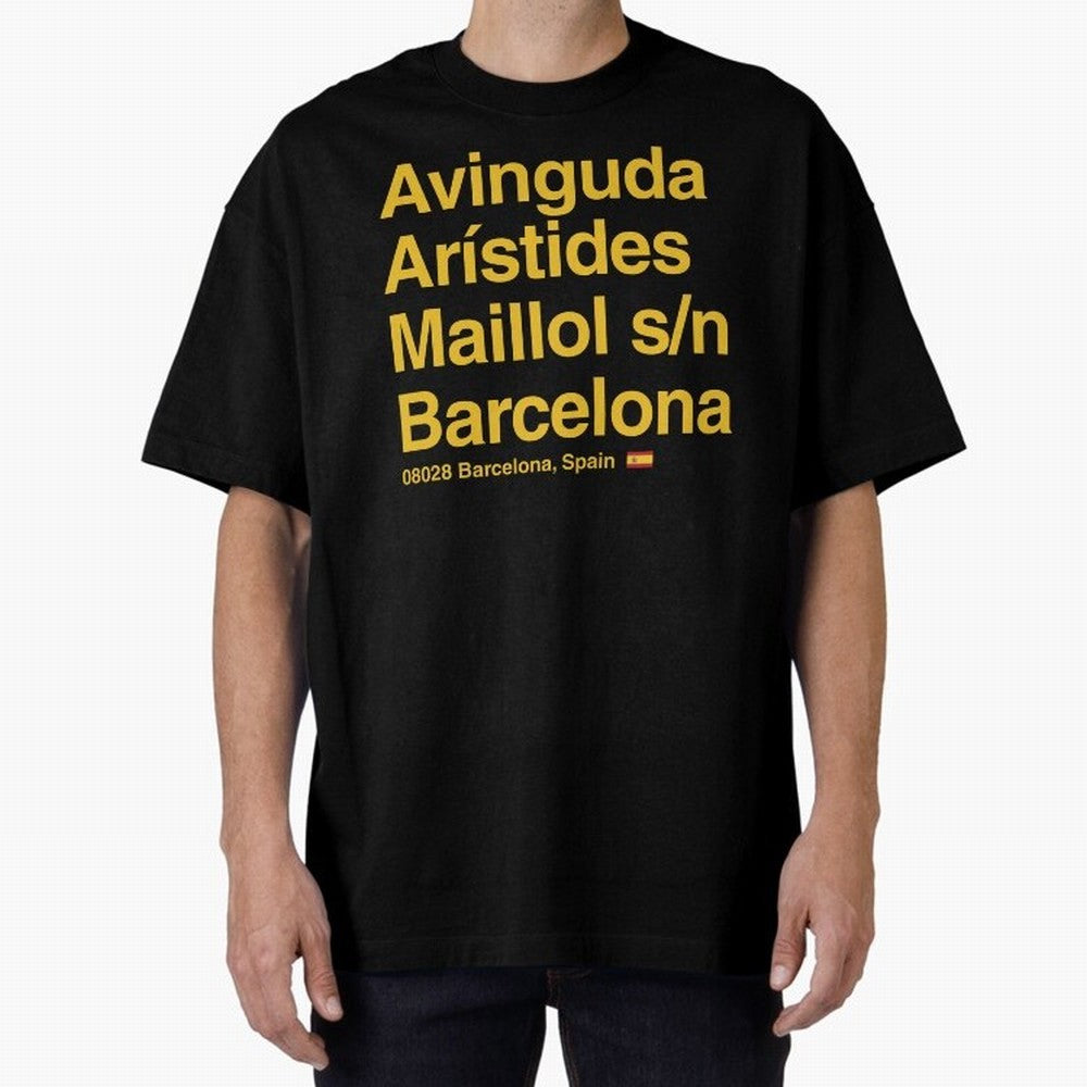 FC Barcelona Futbol Soccer Stadium Street Address Classic T-Shirt Follow the FIFA World Cup 2026 Journey through Cristiano Ronaldo, Haaland and CR7 Highlights, Portugal, Spain and Germany Pride, Football History, Final Match Energy, Crowd Noise and