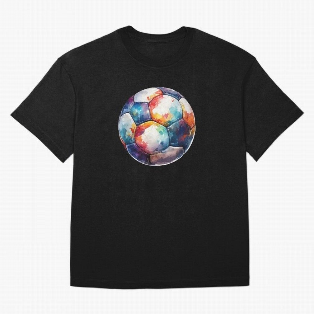 Football Soccer Ball Watercolor Illustration Drawing Classic T-Shirt Experience the Global Stage of FIFA World Cup 2026 USA Canada Mexico Spirit, Made for England, Mbappe, Football History, Final Match Energy, Crowd Noise and Once in a Lifetime