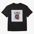Stylized Lionel Messi Barcelona Illustration ¨C Iconic Football Artwork Oversized T-Shirt Support Your Favorite Stars during FIFA World Cup 2026 Group Stage Spirit, Filled with Netherlands, Messi, Stadium Memories, Football Loyalty, International