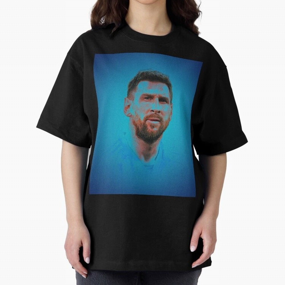 Messi: The Undisputed GOAT Oversized T-Shirt Bring Match Day Fire to FIFA World Cup 2026 Filled with Haaland and Mbappe, England, France and Netherlands Energy, Sports Nostalgia, International Competition, Famous Players and Unforgettable