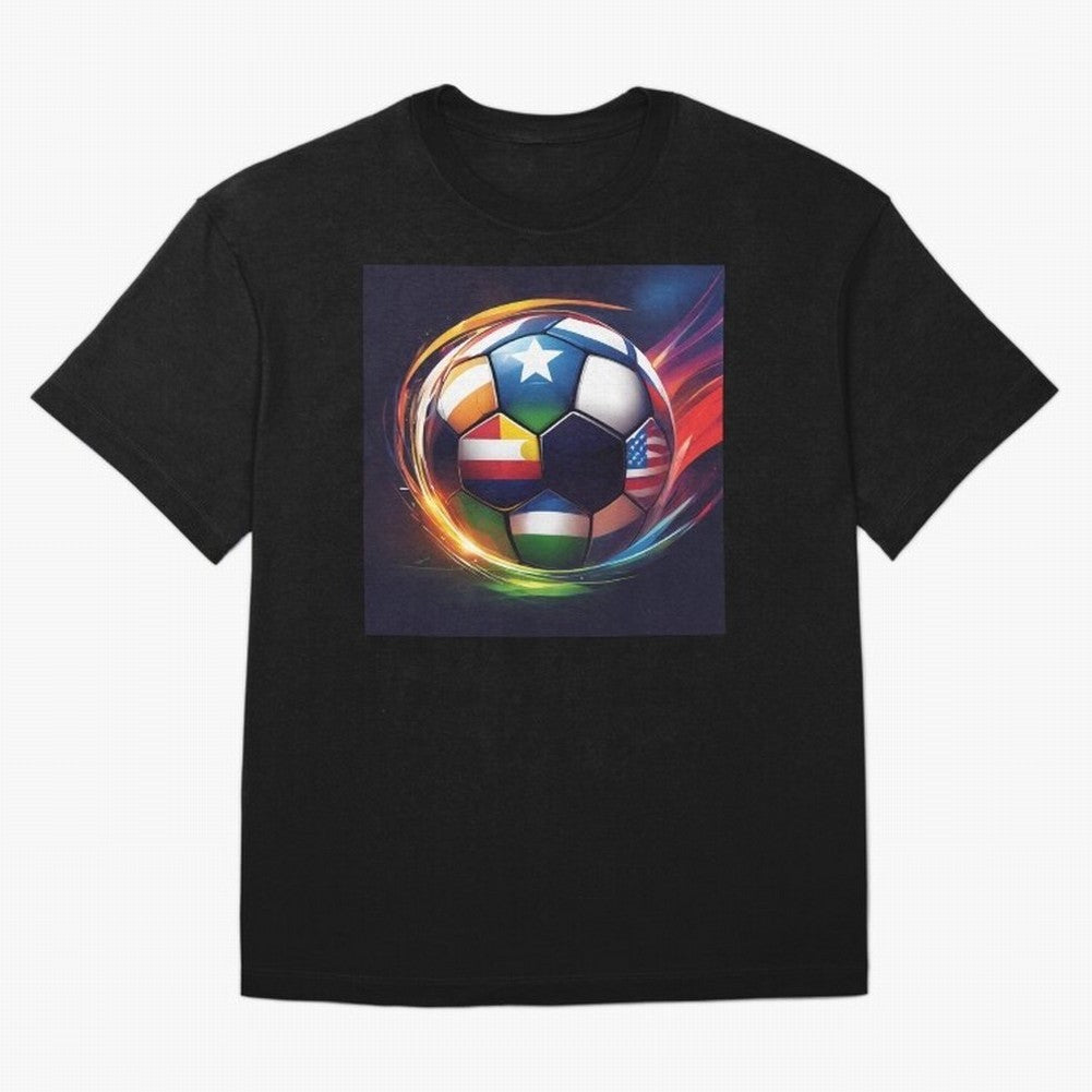 Soccer 2 Oversized T-Shirt Celebrate FIFA World Cup 2026 Spirit, Filled with Spain, Cristiano Ronaldo, Champion Mindset, Group Stage Buzz, Knockout Tension and Passionate Fan Culture; Ideal for Football Dads, Football Moms, Friends, Collectors and