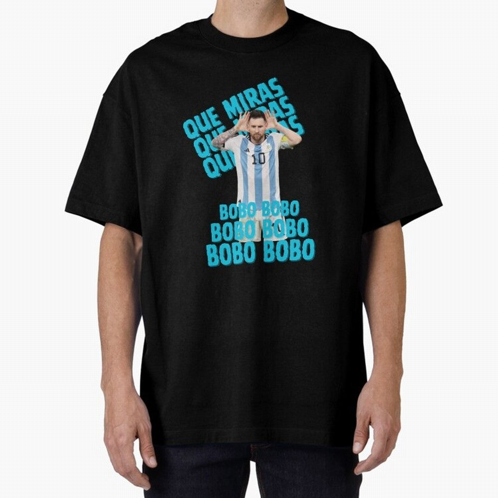 LEONEL MESSI Oversized T-Shirt Support the Legends of Global Football Passion for FIFA World Cup 2026 USA Canada Mexico, Capturing CR7 and Messi, Argentina, France and Brazil, Stadium Memories, Football Loyalty, International Chants and