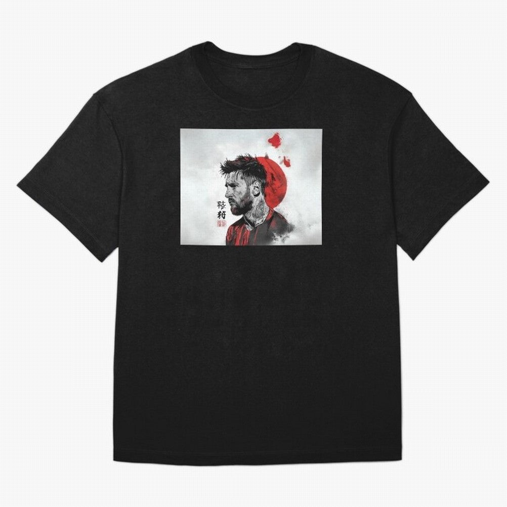 Messi Red Moon Classic T-Shirt Cheer for FIFA World Cup 2026 Capturing Messi and Cristiano Ronaldo, Portugal Energy, Fan Favorite Moments, National Team Passion, Big Match Drama and Soccer History; Great for Supporters Who Love Legendary Players,