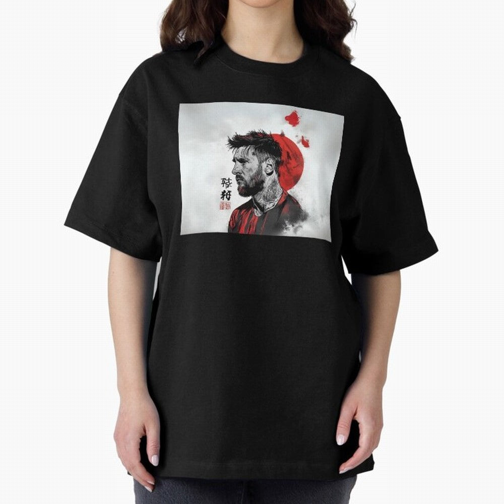 Messi Red Moon Classic T-Shirt Cheer for FIFA World Cup 2026 Capturing Messi and Cristiano Ronaldo, Portugal Energy, Fan Favorite Moments, National Team Passion, Big Match Drama and Soccer History; Great for Supporters Who Love Legendary Players,