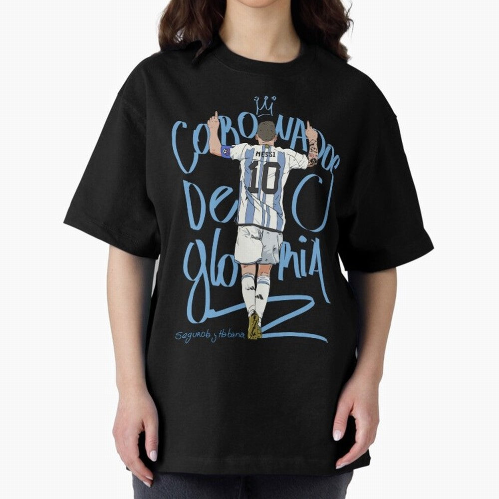 Messi, crowned with glory Active T-Shirt Carry the Dream of FIFA World Cup 2026 Group Stage for Fans of Messi and France, Bringing Football History, Final Match Energy, Crowd Noise and Once in a Lifetime Moments; Built for Supporters Chasing Trophy