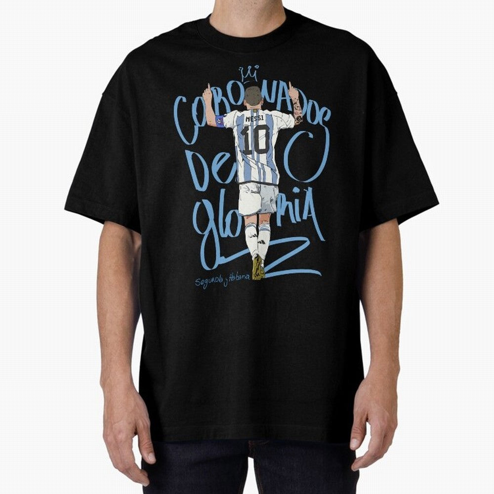 Messi, crowned with glory Active T-Shirt Carry the Dream of FIFA World Cup 2026 Group Stage for Fans of Messi and France, Bringing Football History, Final Match Energy, Crowd Noise and Once in a Lifetime Moments; Built for Supporters Chasing Trophy