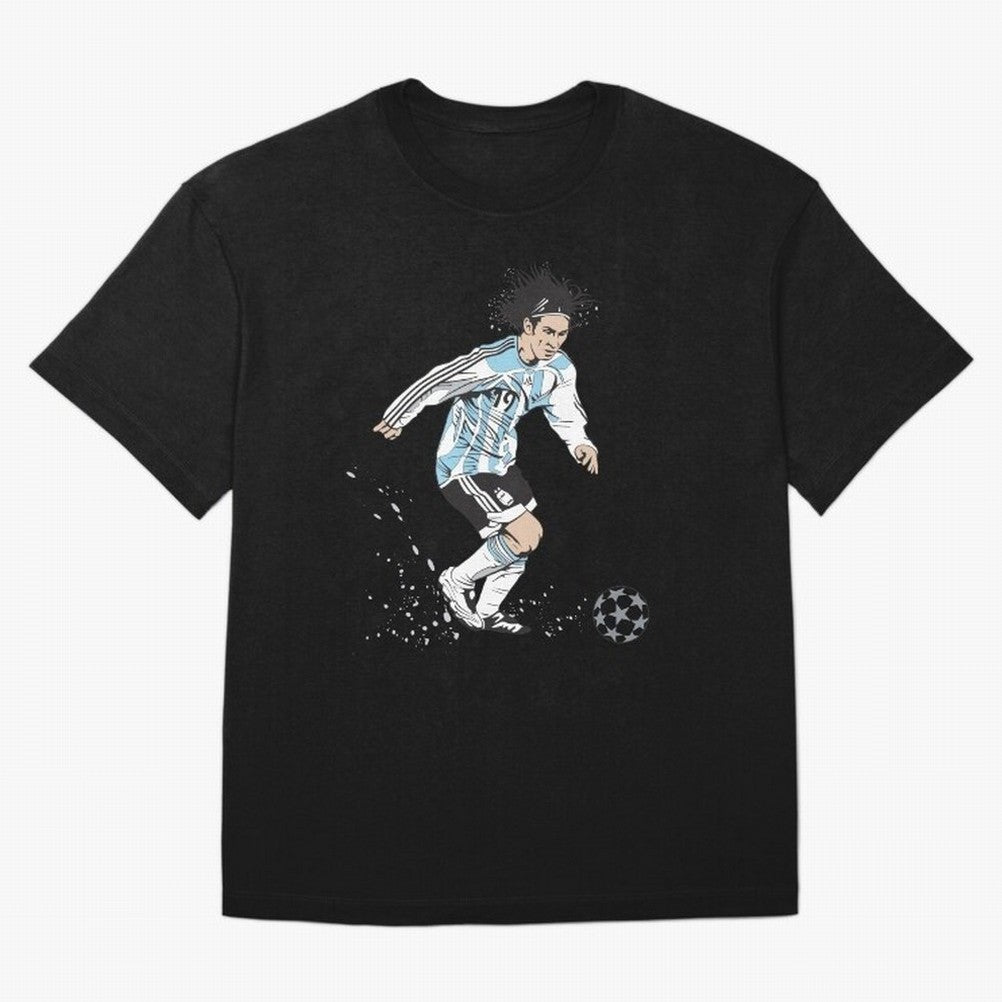 Lionel Messi runner Oversized T-Shirt Celebrate Every Goal in the FIFA World Cup 2026 Group Stage Journey through Neymar, Haaland and Cristiano Ronaldo Highlights, France and Portugal Pride, Football History, Final Match Energy, Crowd Noise and