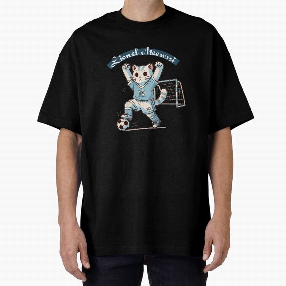 Lionel Meowssi Oversized T-Shirt Bring World Football Passion into FIFA World Cup 2026 Group Stage Spirit, Capturing England, France and Netherlands, Neymar, Haaland and Cristiano Ronaldo, Soccer Culture, Superstar Moments, National Team Dreams and