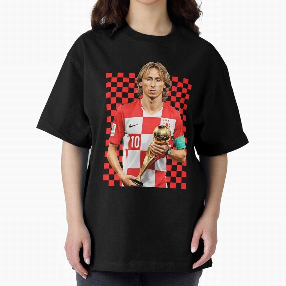 Luka Modric Ballon d'Or Graphic Essential T-Shirt Celebrate Global Football Passion for FIFA World Cup 2026, Driven by Messi, Neymar and Mbappe, Brazil, Soccer Culture, Superstar Moments, National Team Dreams and Competitive Fire; Perfect for