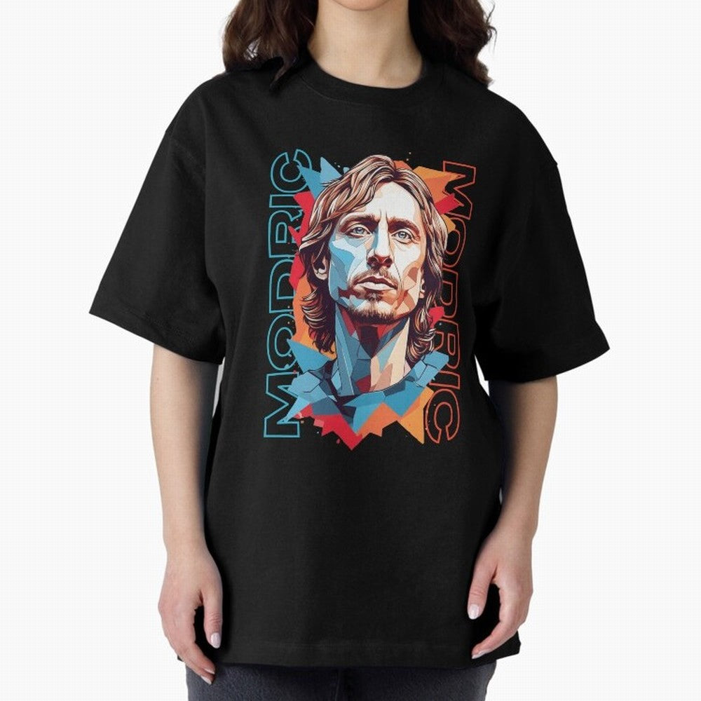 Luka Modric - Digital Art Essential T-Shirt Celebrate Golden Goal Energy in FIFA World Cup 2026 USA Canada Mexico for Fans of Messi and Cristiano Ronaldo and England, France and Netherlands, Bringing Retro Football Energy, Iconic Rivalries, Trophy