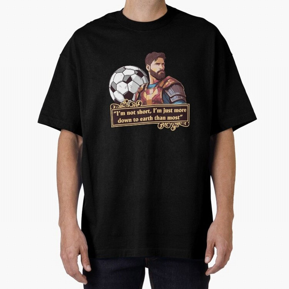 Messi Down To Earth Graphic Essential T-Shirt Make Your Look Match FIFA World Cup 2026 Spirit, with England, France and Netherlands, Mbappe, Vintage Soccer Flavor, Modern Football Stars, National Flags and Final Night Emotion; Made for Collectors