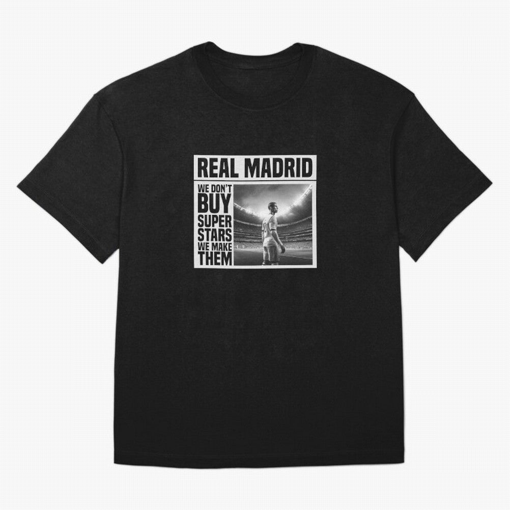 Real Madrid Makes Superstars Essential T-Shirt Turn Up for Match Day Hype around FIFA World Cup 2026, Haaland and Mbappe, Spain, Tournament Hype, Historic Matchups, Family Viewing Parties and Global Sports Pride; Created for Match Day Parties,