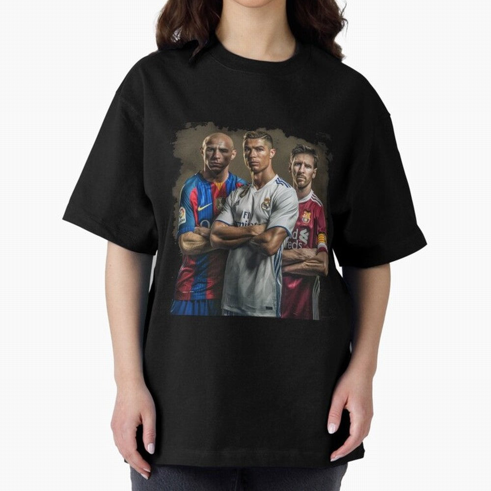 Footballs Greatest Top 3 Classic T-Shirt Share Match Day Hype around FIFA World Cup 2026 USA Canada Mexico, Cristiano Ronaldo, Germany, Championship Spirit, Famous Goals, Roaring Crowds and International Football Unity; Made for Collectors Who