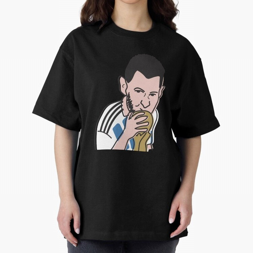Lionel Messi in Weirdtual Reality Oversized T-Shirt Turn Every Weekend Toward FIFA World Cup 2026 Group Stage Filled with CR7, Portugal, Spain and Germany Energy, Champion Mindset, Group Stage Buzz, Knockout Tension and Passionate Fan Culture;