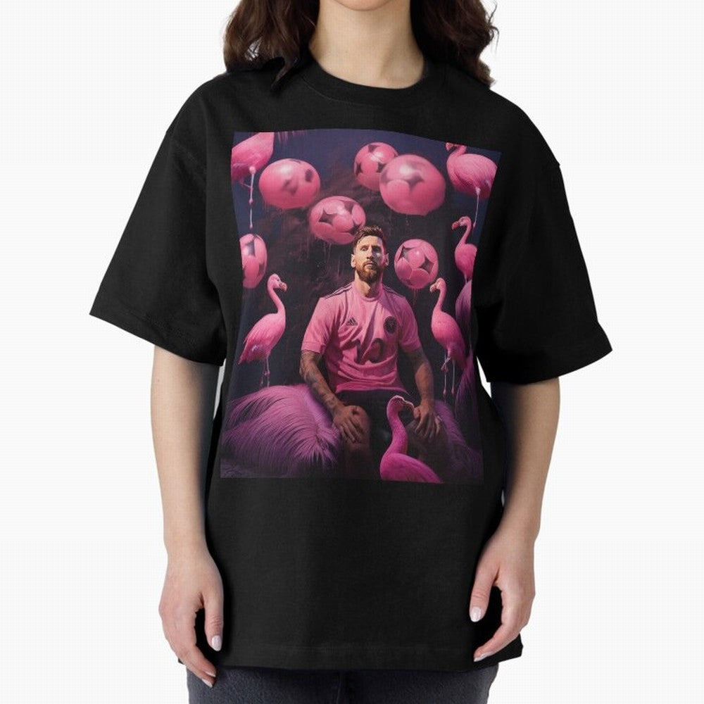 Flamingo Fantasy: Messi's Miami Elegance Active T-Shirt Back the Journey through FIFA World Cup 2026 USA Canada Mexico Capturing Mbappe and Neymar, Portugal Energy, Tournament Hype, Historic Matchups, Family Viewing Parties and Global Sports Pride;