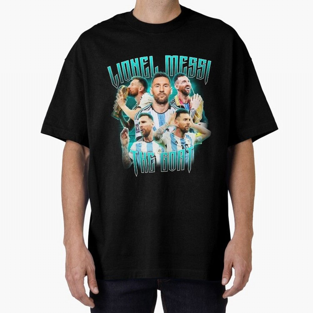 Lionel Messi Vintage Style Tee, Bootleg Tee, Bootleg T Shirt, Rap Tee Classic T-Shirt Celebrate the Magic of the FIFA World Cup 2026 USA Canada Mexico Journey through Mbappe and Neymar Highlights, France and Portugal Pride, Football Passion,