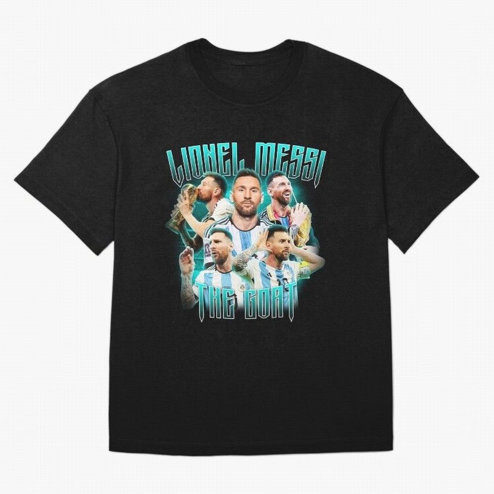 Lionel Messi Vintage Style Tee, Bootleg Tee, Bootleg T Shirt, Rap Tee Classic T-Shirt Celebrate the Magic of the FIFA World Cup 2026 USA Canada Mexico Journey through Mbappe and Neymar Highlights, France and Portugal Pride, Football Passion,