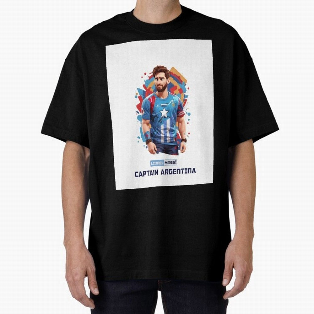 Lionel Messi Captain Argentina Graphic T-Shirt Follow Every Goal of Match Day Hype around FIFA World Cup 2026 Group Stage, Mbappe and Neymar, Portugal, Football History, Final Match Energy, Crowd Noise and Once in a Lifetime Moments; Ideal for