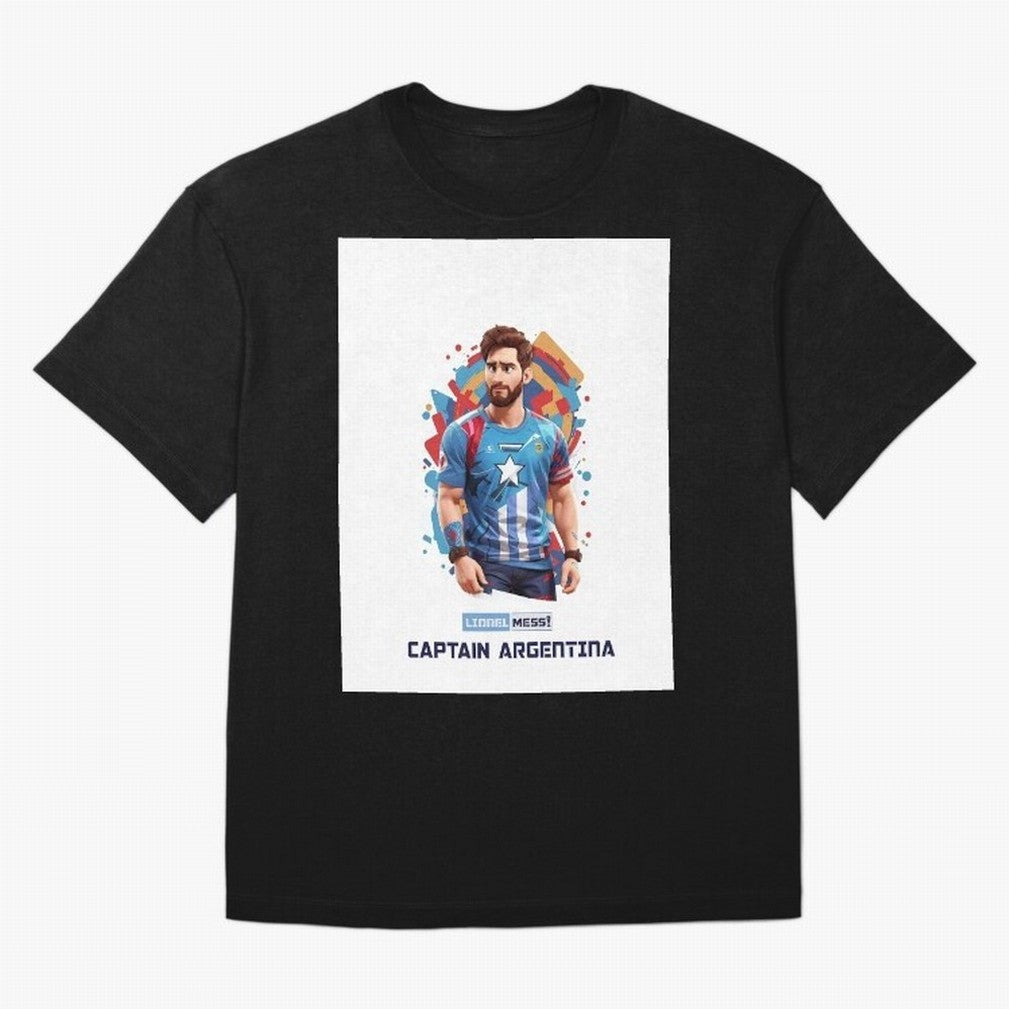 Lionel Messi Captain Argentina Graphic T-Shirt Follow Every Goal of Match Day Hype around FIFA World Cup 2026 Group Stage, Mbappe and Neymar, Portugal, Football History, Final Match Energy, Crowd Noise and Once in a Lifetime Moments; Ideal for