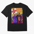 Messi Goat in FC Barcelna Graphic T-Shirt Fuel FIFA World Cup 2026 Group Stage for Fans of Messi, Neymar and Mbappe and Argentina, Bringing Stadium Chants, National Pride, Trophy Dreams and Unforgettable Football Memories; Created for Match Day