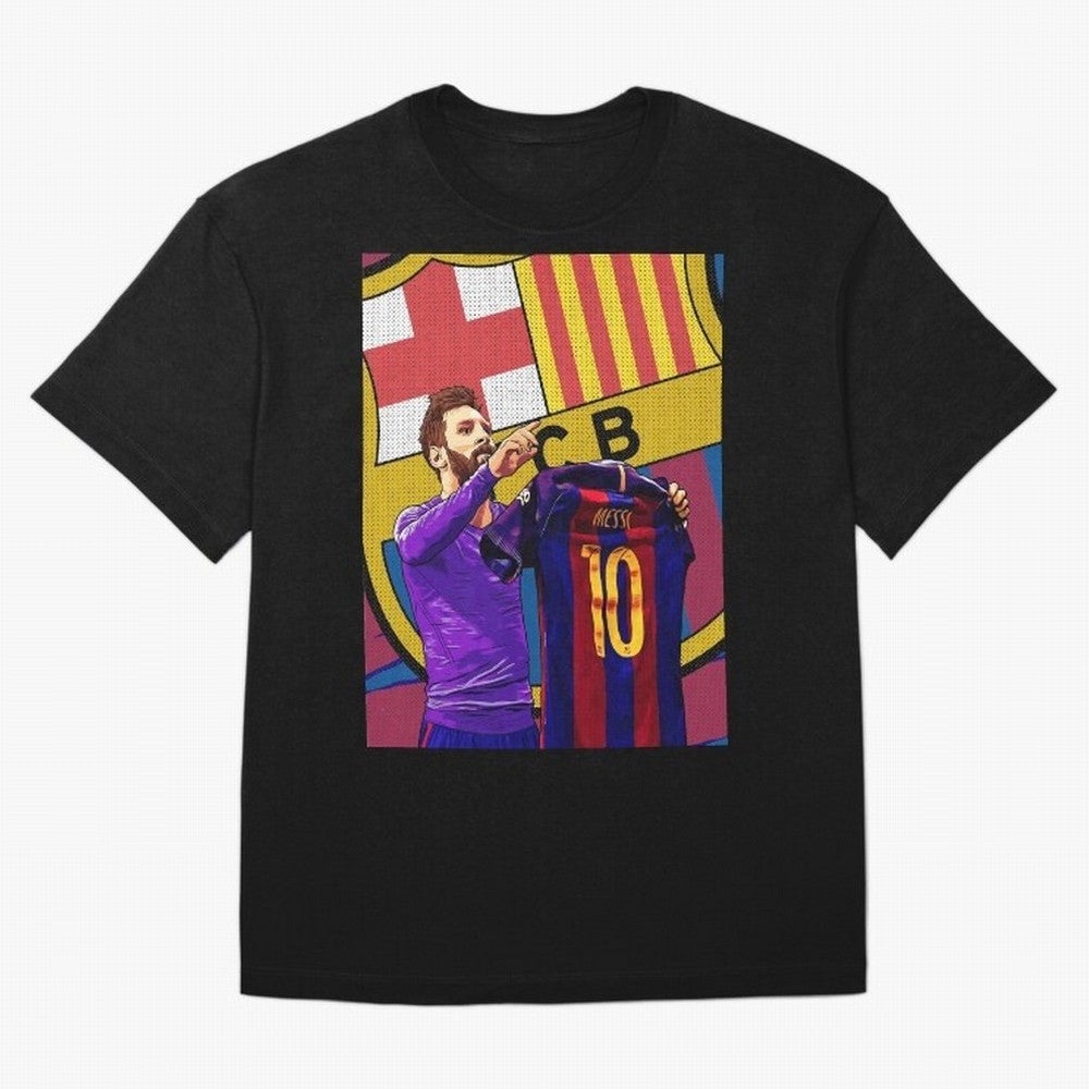 Messi Goat in FC Barcelna Graphic T-Shirt Fuel FIFA World Cup 2026 Group Stage for Fans of Messi, Neymar and Mbappe and Argentina, Bringing Stadium Chants, National Pride, Trophy Dreams and Unforgettable Football Memories; Created for Match Day