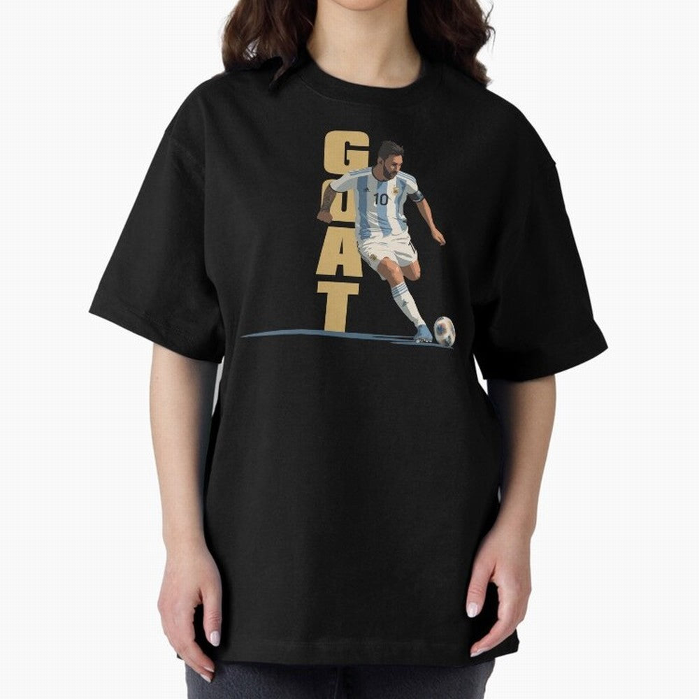 Messi in action GOAT Minimalist Graphic Premium T-Shirt Turn Up for the FIFA World Cup 2026 Journey through Neymar Highlights, Argentina, France and Brazil Pride, Fan Favorite Moments, National Team Passion, Big Match Drama and Soccer History;
