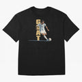 Messi in action GOAT Minimalist Graphic Premium T-Shirt Turn Up for the FIFA World Cup 2026 Journey through Neymar Highlights, Argentina, France and Brazil Pride, Fan Favorite Moments, National Team Passion, Big Match Drama and Soccer History;