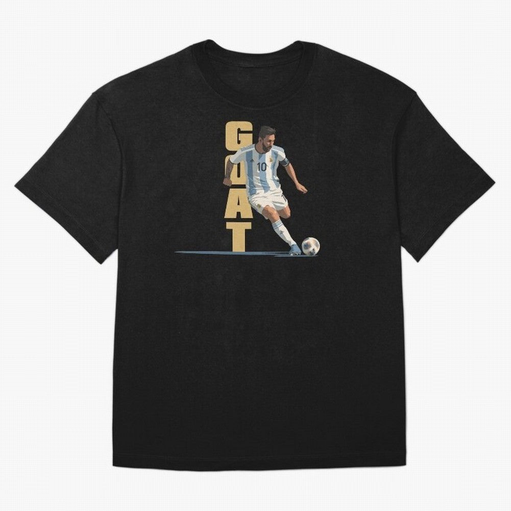 Messi in action GOAT Minimalist Graphic Premium T-Shirt Turn Up for the FIFA World Cup 2026 Journey through Neymar Highlights, Argentina, France and Brazil Pride, Fan Favorite Moments, National Team Passion, Big Match Drama and Soccer History;