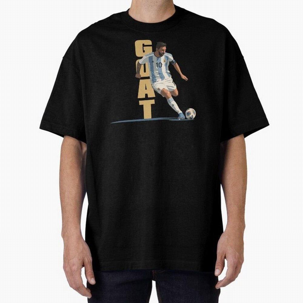 Messi in action GOAT Minimalist Graphic Premium T-Shirt Turn Up for the FIFA World Cup 2026 Journey through Neymar Highlights, Argentina, France and Brazil Pride, Fan Favorite Moments, National Team Passion, Big Match Drama and Soccer History;