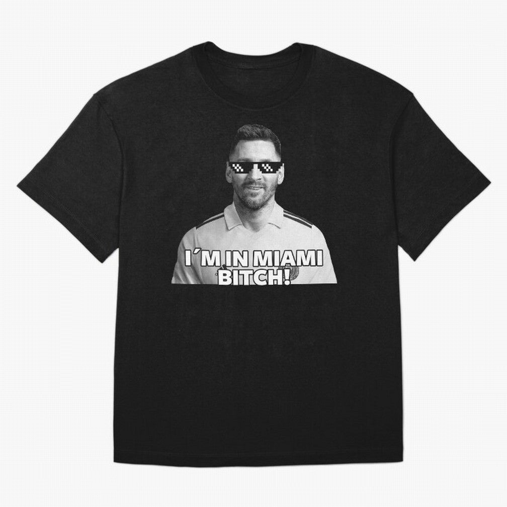 Lionel Messi Inter Miami Football Soccer meme Welcome to Miami I¡äm in Miami Bitch quotes funny champions player Sticker Premium T-Shirt Capture FIFA World Cup 2026 USA Canada Mexico Spirit, Featuring Brazil, Cristiano Ronaldo, Haaland and CR7,